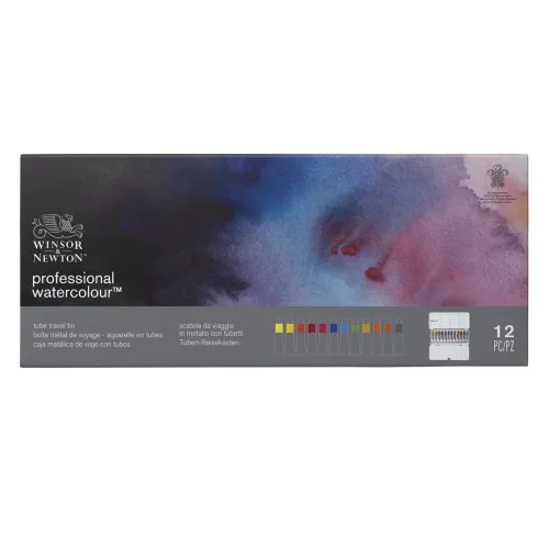 W&N АКВАРЕЛНА БОЯ PROFESSIONAL TRAVEL TIN 12 ЦВ X 5 МЛ