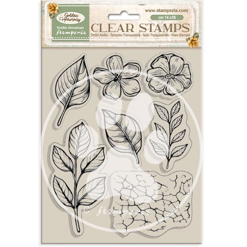STAMPERIA GOLDEN HARMONY SILICONE STAMP 14/18CM - WTK201