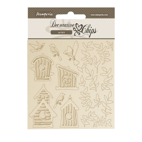 STAMPERIA GARDEN ELEMENTS MADE OF BIRCH PLYWOOD 14/14CM SCB215