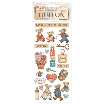 STAMPERIA FAMILY RUB ON 10,16/21,6CM - DFLRB217