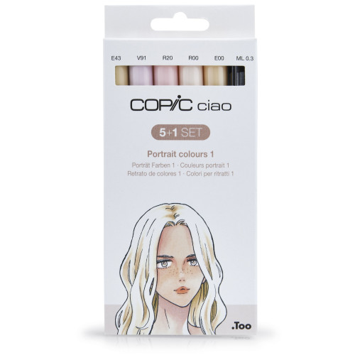 COPIC CIAO SET - 5+1 SKIN TONES