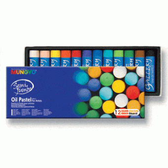 MUNGYO OIL PASTEL SET JUMBO MOPSJ-12
