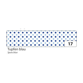 FOLIA WASHI TAPE - ЛЕПЕНКА ЗА ДЕКОРАЦИЯ - СИНИ ТОЧКИ