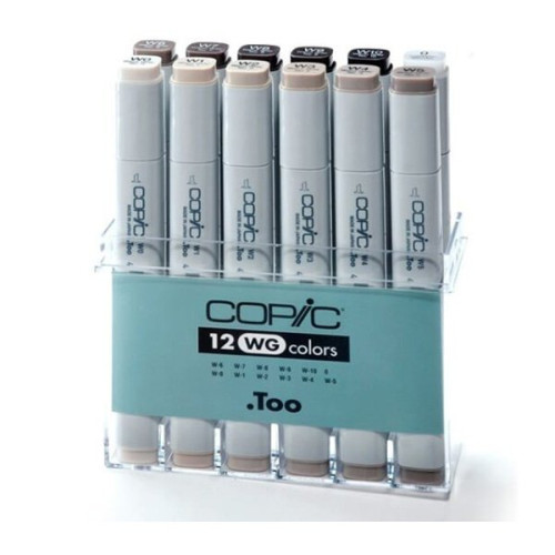 COPIC MARKER КОМПЛЕКТ - WARM GRAY 12 ЦВ.