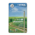 LYRA GRADUATE COLORED PENCILS SET IN METAL BOX 12 COLORS.