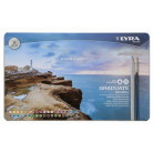 LYRA GRADUATE COLORED PENCILS SET IN METAL BOX 36 PCS.