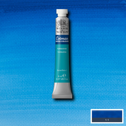 W&N АКВАРЕЛНА БОЯ COTMAN 8 МЛ. - ТЮРКОАЗ - 8840114