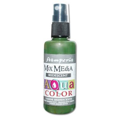 STAMPERIA AQUA COLOR 60 ML - IRIDESCENT GREEN KAQ034