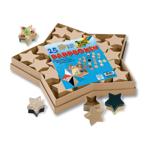 FOLIA CARDBOARD CRAFT BOX STAR
