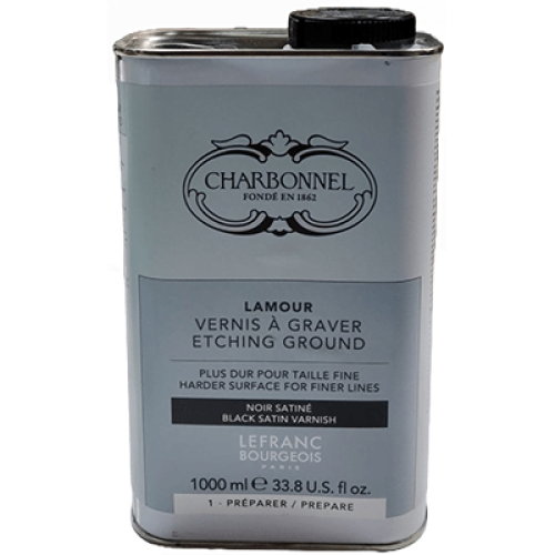 CHARBONNEL LIQUID BLACK GROUND FOR ETCHING LAMOUR 1000 ML.