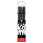 SAKURA PIGMA BRUSH PEN HAND LETTERING 3PCS - POXFVKBP349