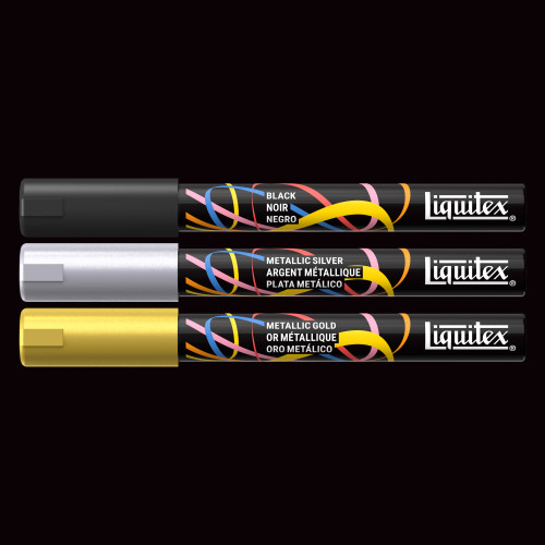 LIQUITEX АКРИЛНИ МАРКЕРИ КОМПЛЕКТ 3X2MM - ACCENT