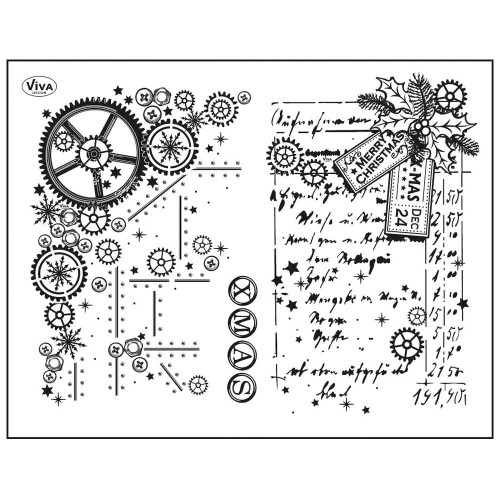VIVA DECOR СИЛИКОНОВИ ПЕЧАТИ - GEARS