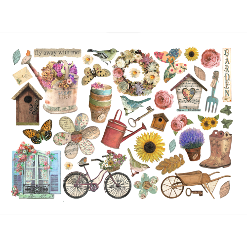 STAMPERIA GARDEN КАРТОНЕНИ ФИГУРКИ-DFLCT45