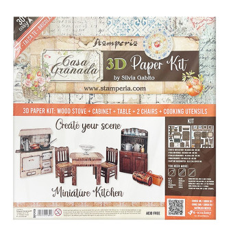 STAMPERIA POP UP KIT 3D CARD - SBPOP09