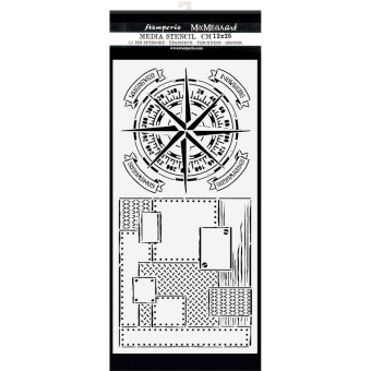 STAMPERIA MEDIA STENCIL - STENCIL 12 X 25 CM - KSTDL53