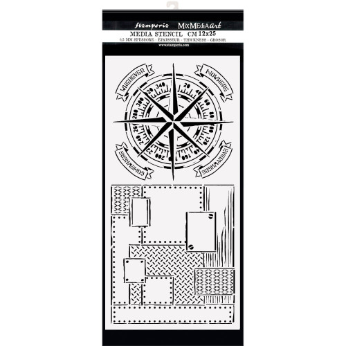 STAMPERIA MEDIA STENCIL - STENCIL 12 X 25 CM - KSTDL53