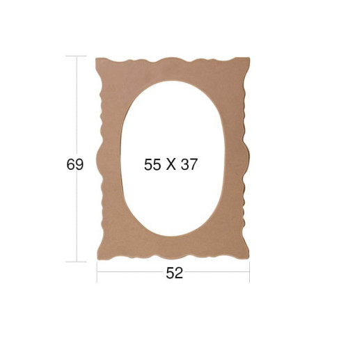 NEWART MDF FRAME 69/52CM FOR PHOTO/MIRROR 53/36CM - AY 158