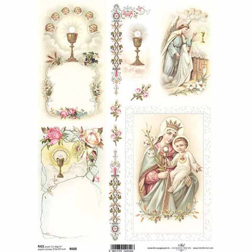 ITD COLLECTION ДЕКУПАЖНА ОРИЗОВА ХАРТИЯ А4 - R0688