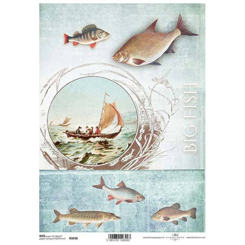 ITD COLLECTION DECOUPAGE RICE PAPER A4 - R1038