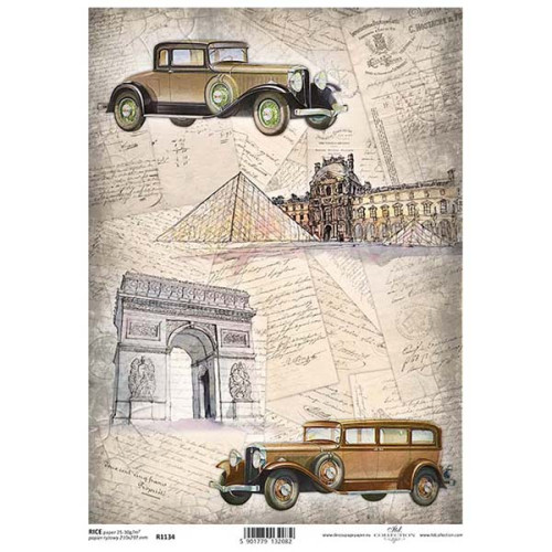 ITD COLLECTION DECOUPAGE RICE PAPER A4 - R1134