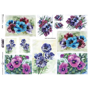 ITD COLLECTION DECOUPAGE RICE PAPER A4 - R1223