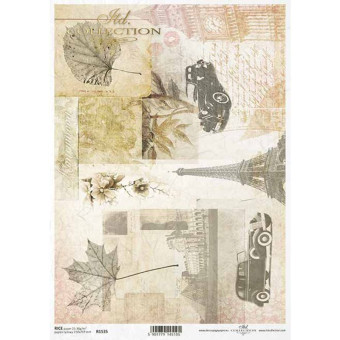 ITD COLLECTION DECOUPAGE RICE PAPER A4 - R1535