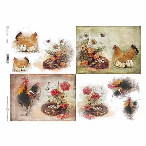 ITD COLLECTION DECOUPAGE RICE PAPER A3 - R0208L