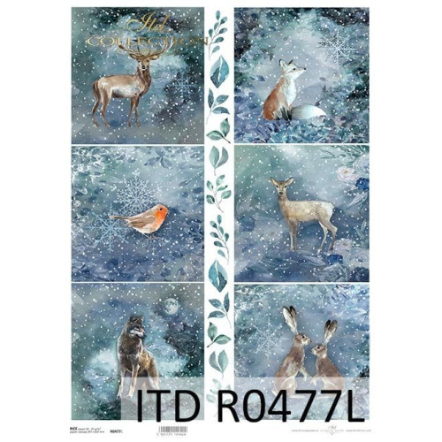 ITD COLLECTION DECOUPAGE RICE PAPER A3 - R0477L
