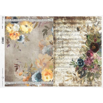 ITD COLLECTION DECOUPAGE RICE PAPER A3 - R0678L