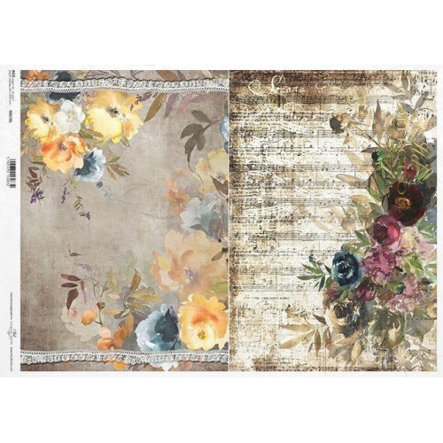 ITD COLLECTION DECOUPAGE RICE PAPER A3 - R0678L