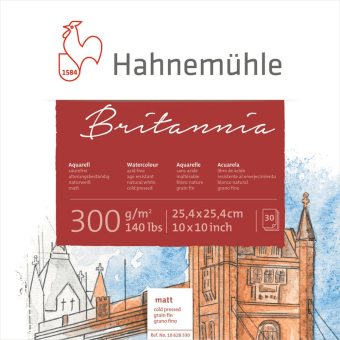 HAHNEMUHLE СКИЦНИК BRITANIA MATT 300ГР, 25,4/25,4СМ, 30Л.