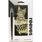 REEVES DRAWING SET WITH SKETCHING - GOLD MINI KITTEN