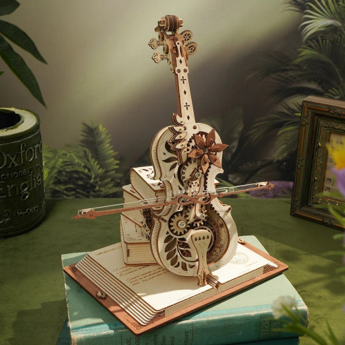 ROBOTIME 3D ДЪРВЕН ПЪЗЕЛ MAGIC CELLO 199 ЧАСТИ AMK63