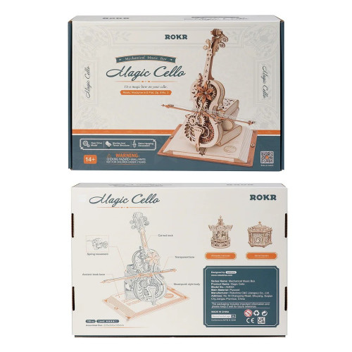 ROBOTIME 3D ДЪРВЕН ПЪЗЕЛ MAGIC CELLO 199 ЧАСТИ AMK63