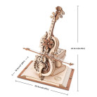 ROBOTIME 3D ДЪРВЕН ПЪЗЕЛ MAGIC CELLO 199 ЧАСТИ AMK63