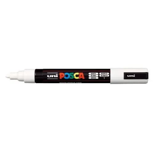 POSCA АКРИЛЕН МАРКЕР PC-5M, 1.8-2.5 MM - WHITE