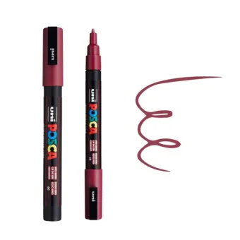 POSCA АКРИЛЕН МАРКЕР PC-3M, 0.9-1.3 MM - RED WINE