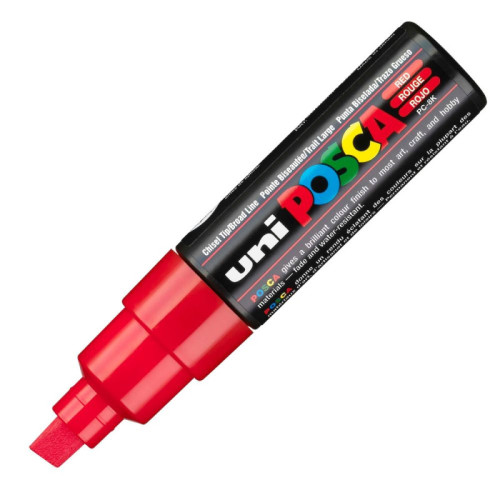 POSCA АКРИЛЕН МАРКЕР PC-8K, 8 MM - FLUORESCENT RED
