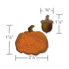SIZZIX MAGNETIC ЩАНЦИ ЗА ИЗРЯЗВАНЕ - MINI ACORN&PUMPKIN SET