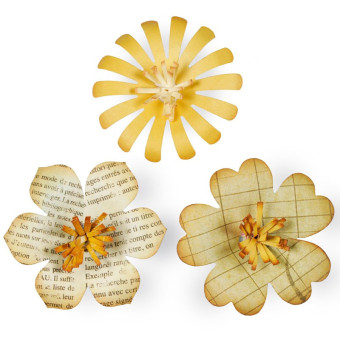 SIZZIX BIGZ DIE CUTTING DIES - FLOWERS, 3-D # 4