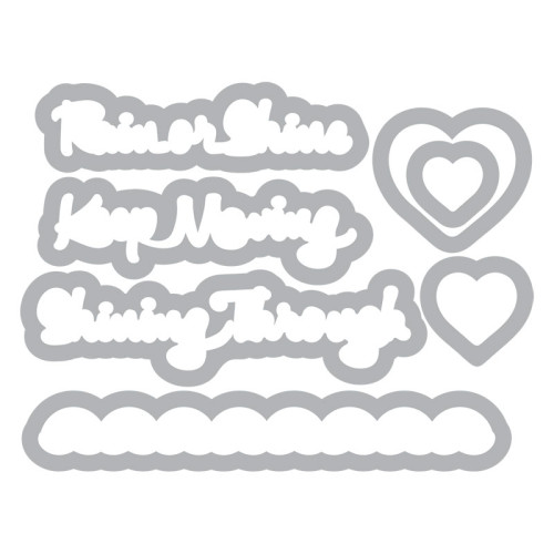 SIZZIX FRAMELITS ЩАНЦИ ЗА ИЗРЯЗВАНЕ - RAIN OR SHINE
