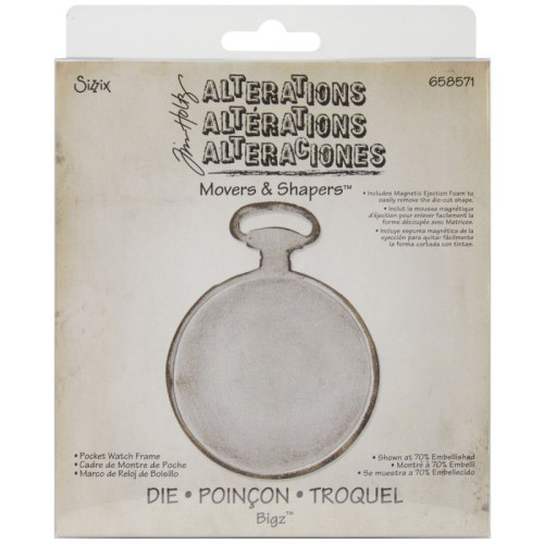 SIZZIX THINLITS ЩАНЦИ ЗА ИЗРЯЗВАНЕ - POCKET WATCH FRAME