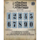 SIZZIX ПАПКИ ЗА РЕЛЕФ - NUMBERS SET