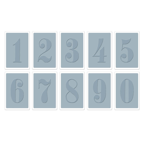 SIZZIX ПАПКИ ЗА РЕЛЕФ - NUMBERS SET