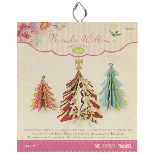 SIZZIX BIGZ ЩАНЦИ ЗА ИЗРЯЗВАНЕ - CHRISTMAS TREES, 3-D