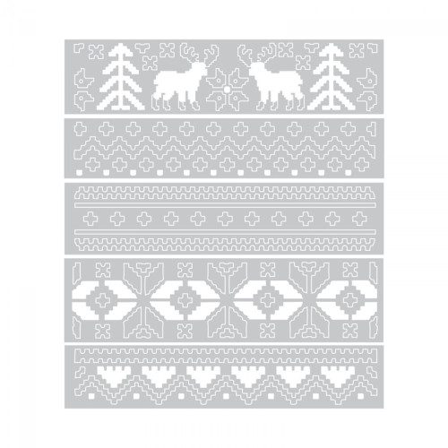 SIZZIX THINLITS ЩАНЦИ ЗА ИЗРЯЗВАНЕ - HOLIDAY KNIT