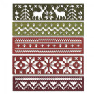 SIZZIX THINLITS ЩАНЦИ ЗА ИЗРЯЗВАНЕ - HOLIDAY KNIT
