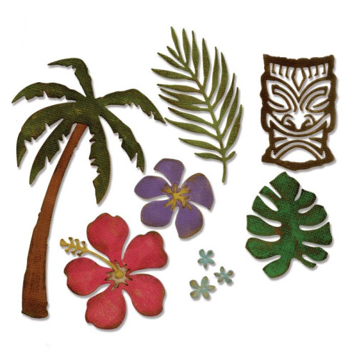 SIZZIX THINLITS ЩАНЦИ ЗА ИЗРЯЗВАНЕ - TROPICAL
