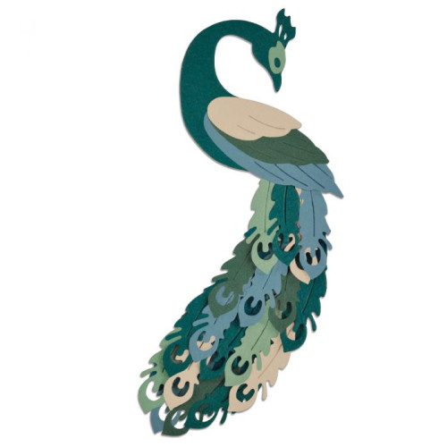 SIZZIX THINLITS ЩАНЦИ ЗА ИЗРЯЗВАНЕ - PEACOCK